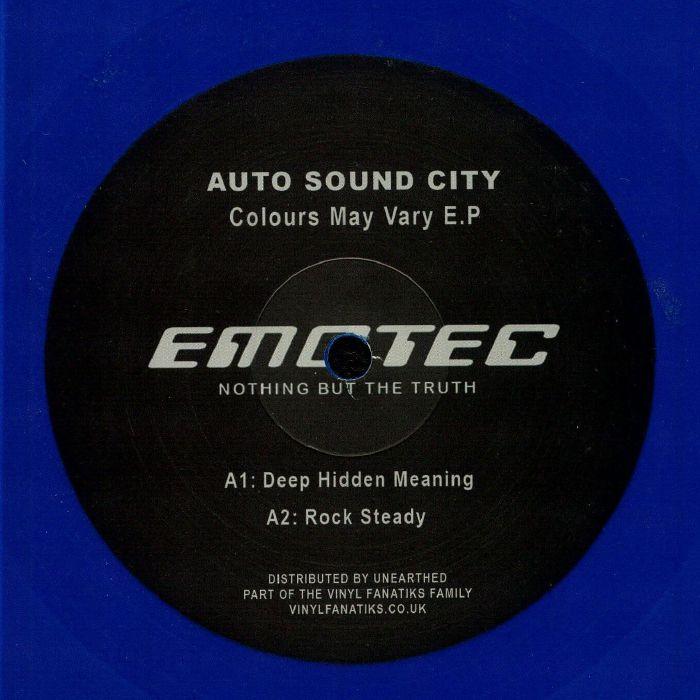 Auto Sound City ‎– Colours May Vary EP [Emotec] EMOTEC003  